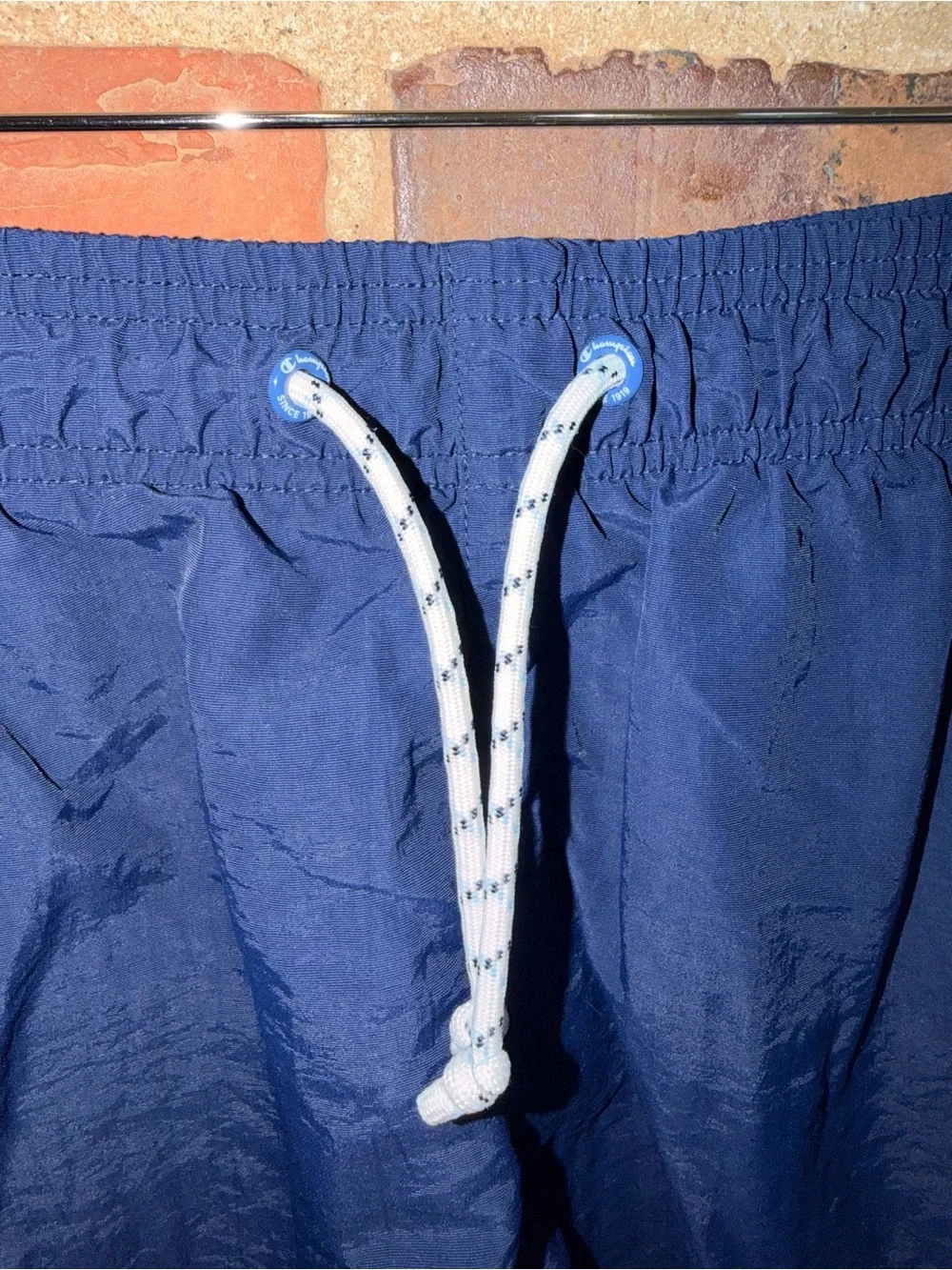 Champion Men's Dark Blue Swim Trunks with Drawstring Summer Swim